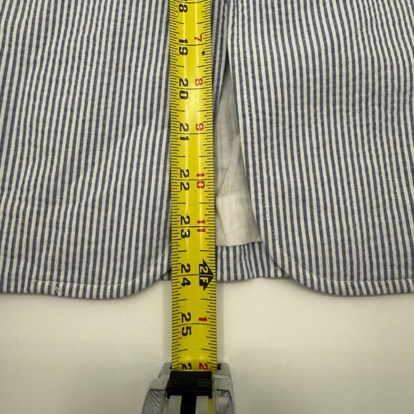NWT Talbots Women’s 2 Blue White Seersucker Cotton Blazer Lined 1-Button Jacket - Picture 9 of 9